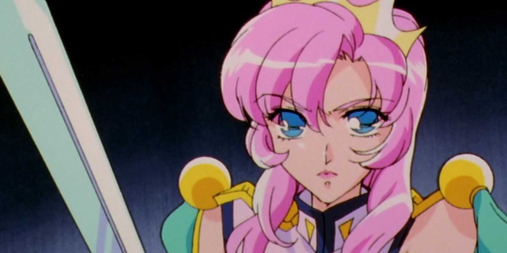 Utena Tenjou brandishing a sword in Revolutionary Girl Utena.