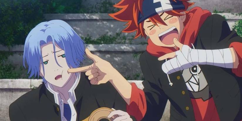 Reki and Langa being goofy in Sk8 the Infinity.