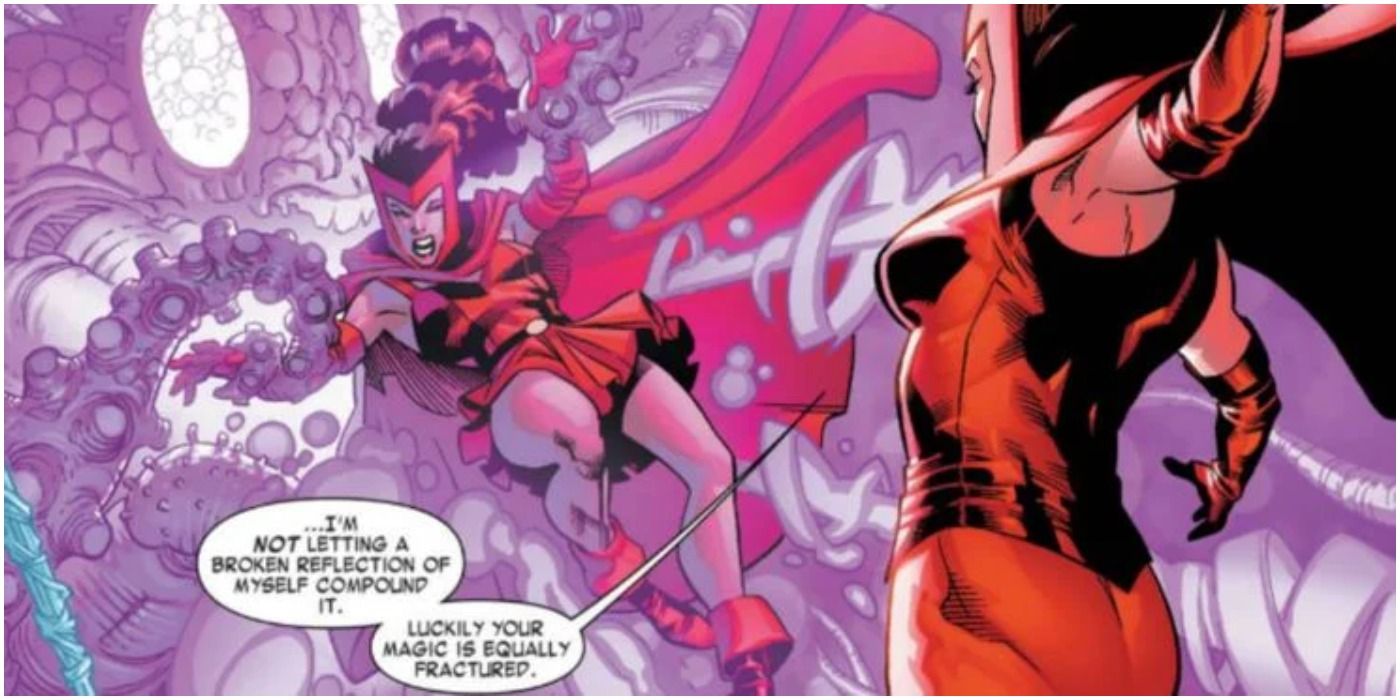 Scarlet Witch Fights Herself