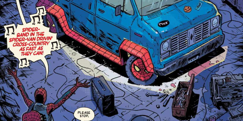 Spider-Punk's Spider Van Does Whatever The Spider-Car Could