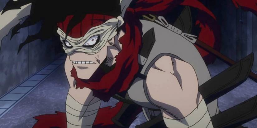 Stain pris en embuscade par Izuku Midoriya et Shoto Todoroki dans My Hero Academia