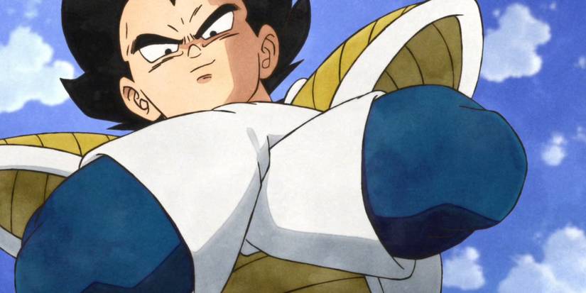 Vegeta, Prince of all Saiyans smirking with his arms crossed