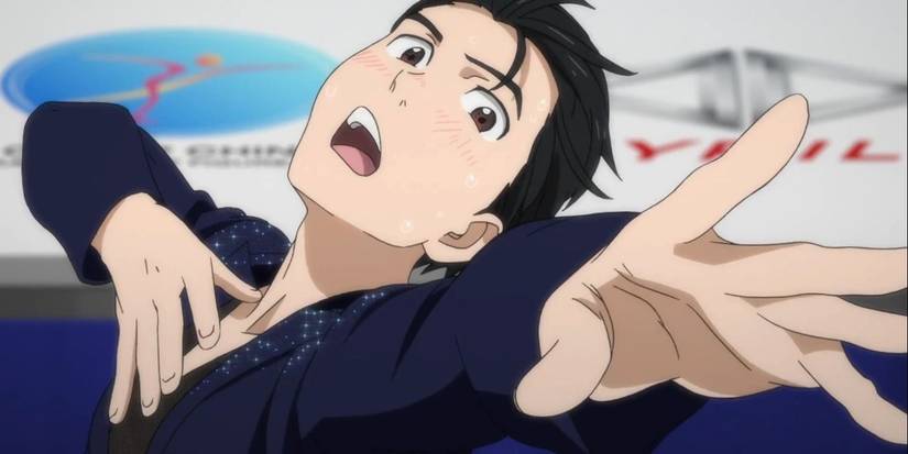 Yuri figure skating in Yuri!!! On Ice.