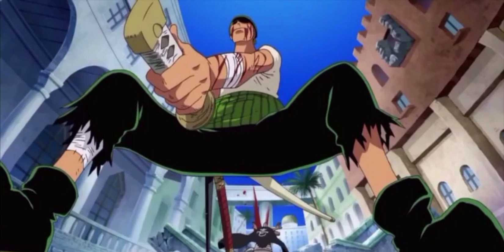 Zoro defeats Daz Bonez in One Piece