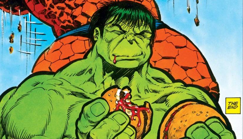 Hulk and The Thing Once Fought To Win Hamburgers