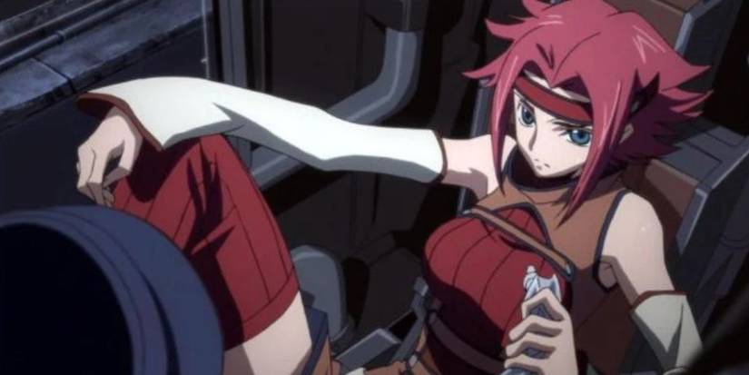 Kallen Kozuki, in Code Geass Lelouch of the Rebellion, inside a knightmare