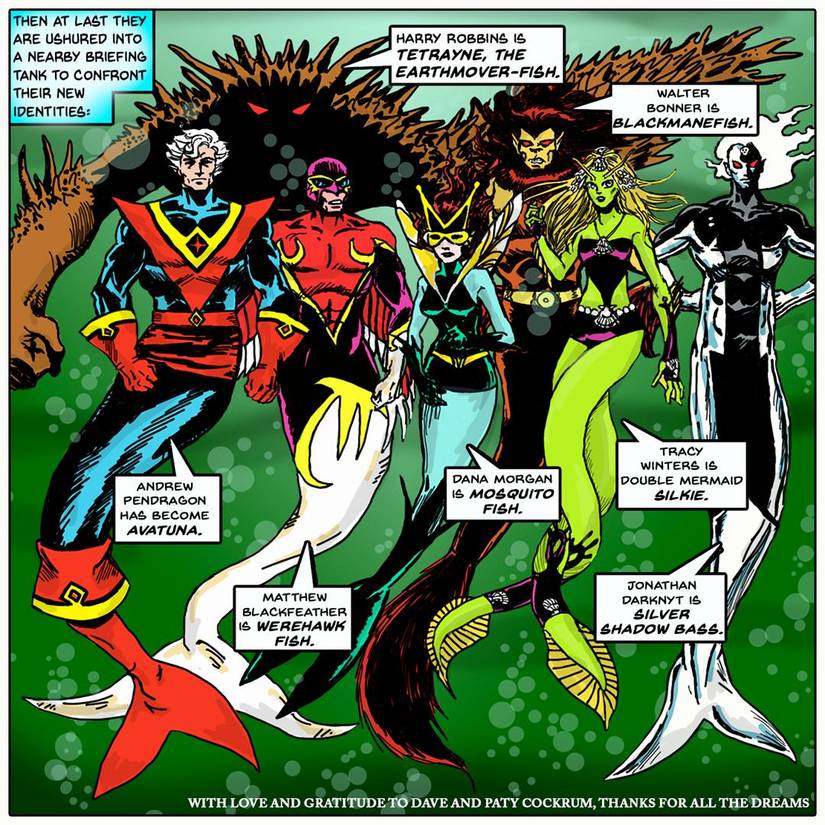 Line it is Drawn: Superheroes Celebrate MerMay by Becoming Mermen/Mermaids