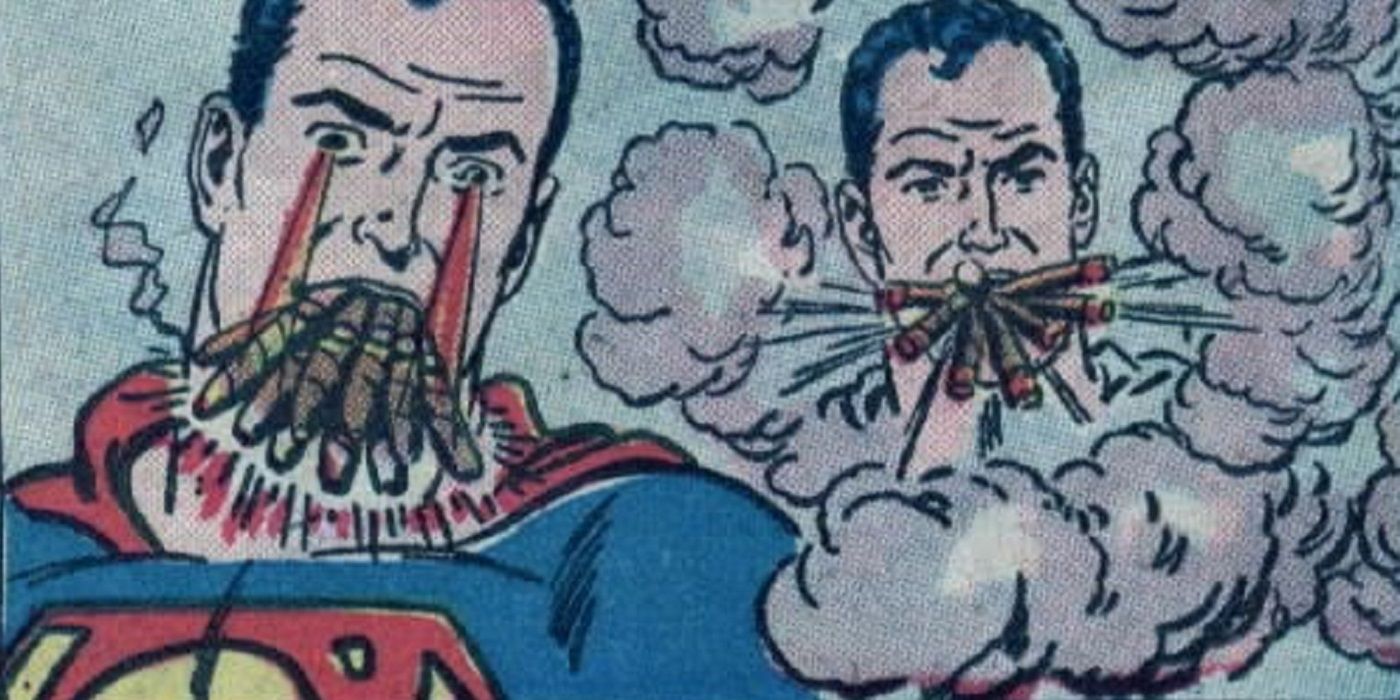 superman smoking cigarette DC Once Decided That Superman Literally Could Not Smoke Tobacco