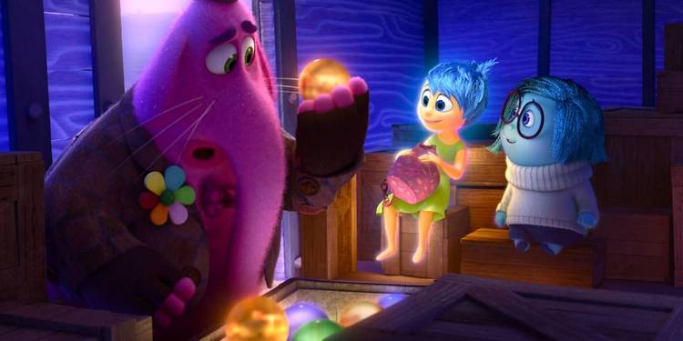 Pizza Planet truck in one of Riley's memories in Inside Out