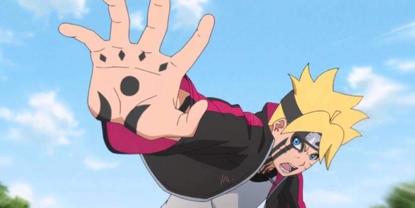 Boruto activates his Otsutsuki Karma on Kawaki in Boruto: Naruto Next Generations