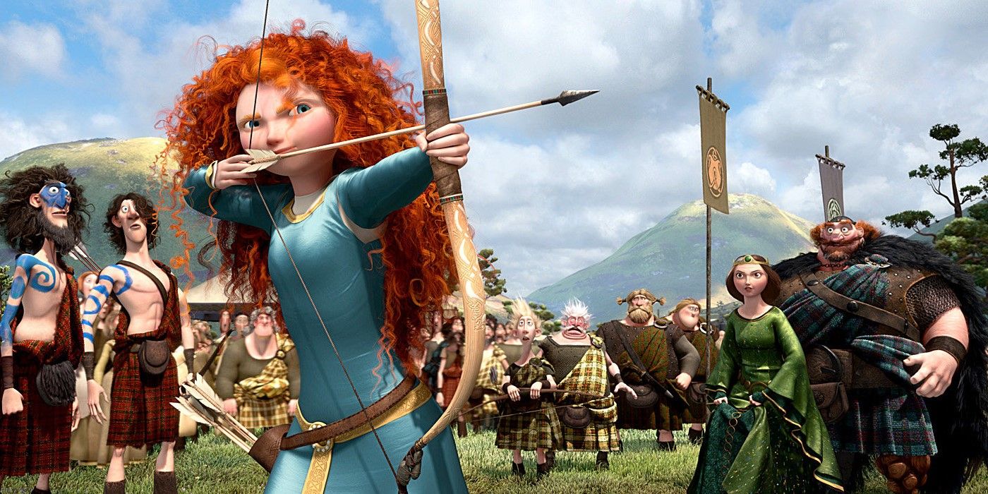 Brave Merida shooting arrow