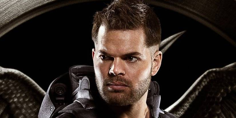 Wes Chatham as Castor in The Hunger Games: Mockingjay Part 1 poster.