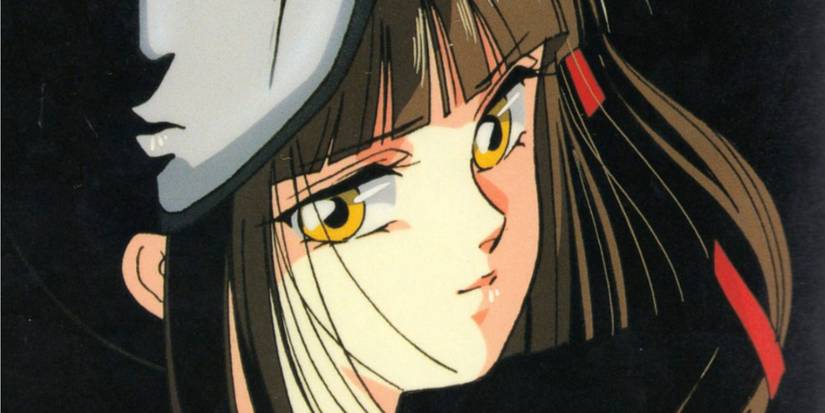 Miyu from Vampire Princess Miyu looks into the camera and smiles coyly.