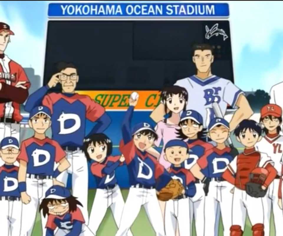 Goro with his baseball team in Major.