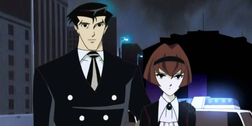 Inacreditável: Crunchyroll Revela 9 Animes Imperdíveis para Fãs da SEGA nos Anos 90 2 Roger e R. Dorothy em frente a um carro da polícia no Big O.