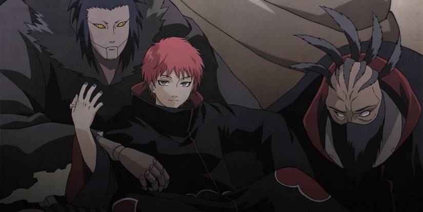 Sasori and his puppets are about to attack in Naruto: Shippuden.
