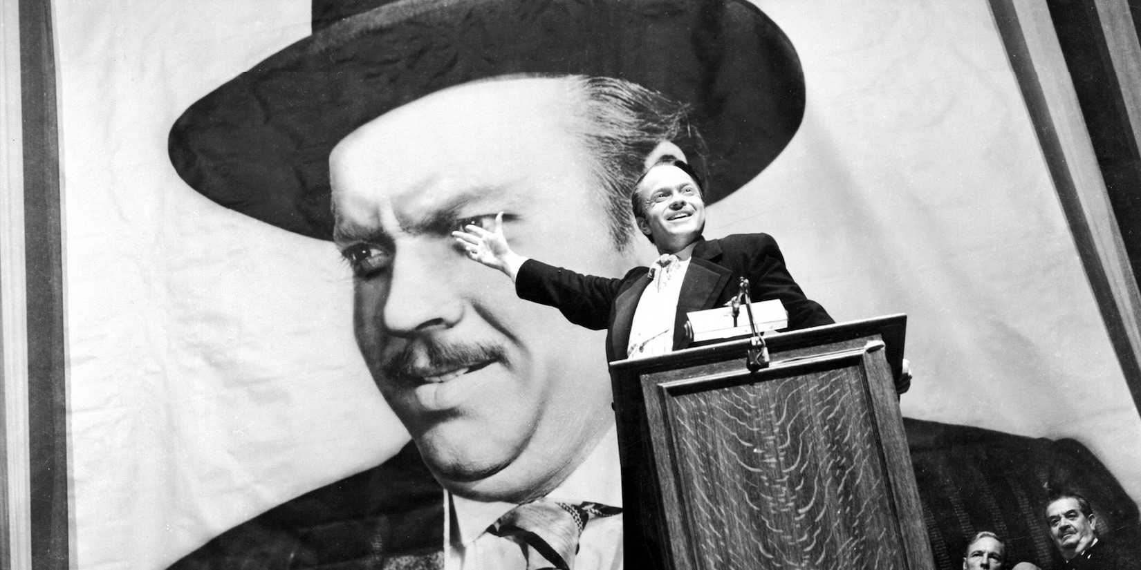 Citizen Kane's speech during the New York Gubernatorial Elections