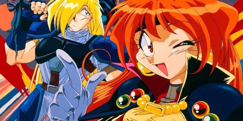 Lina Inverse and her party in Slayers anime.