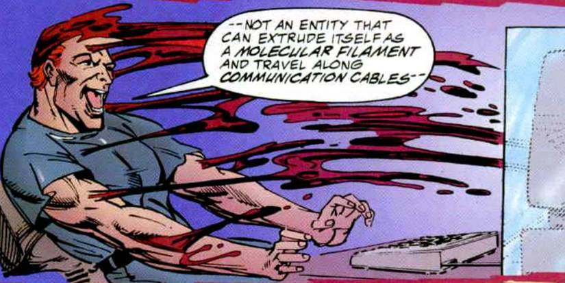 Carnage moving through the internet in Venom Carnage Unleashed