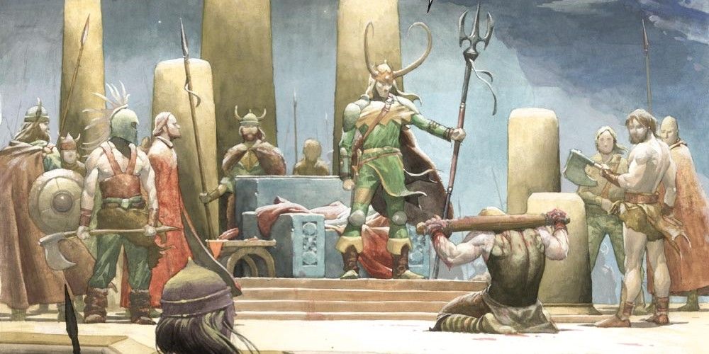 Loki takes over Asgard Esad Ribic