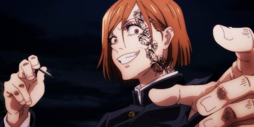 Nobara Kugisaki utilise sa technique de poupée de paille sur elle-même dans Jujutsu Kaisen