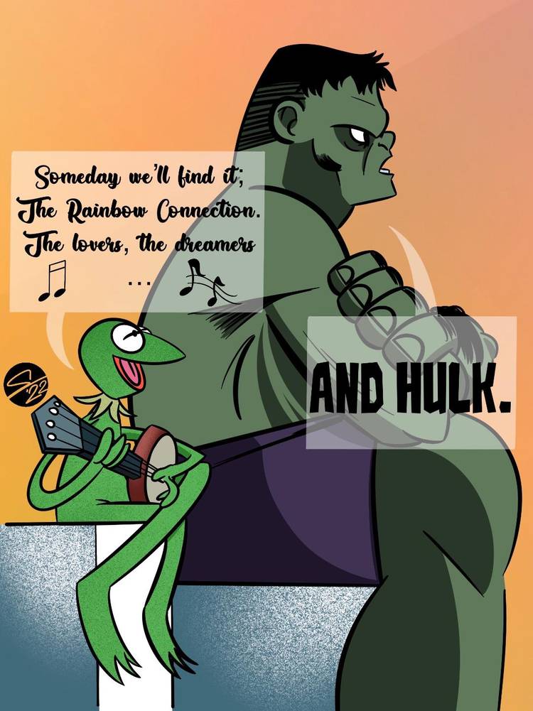 Line it is Drawn: Comic Book Characters as Muppets!