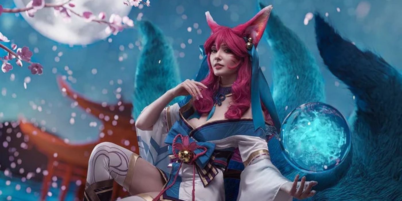 あめ様 アーリ 精霊の花祭りコスプレ Ahri LOL Costume 【公式通販】