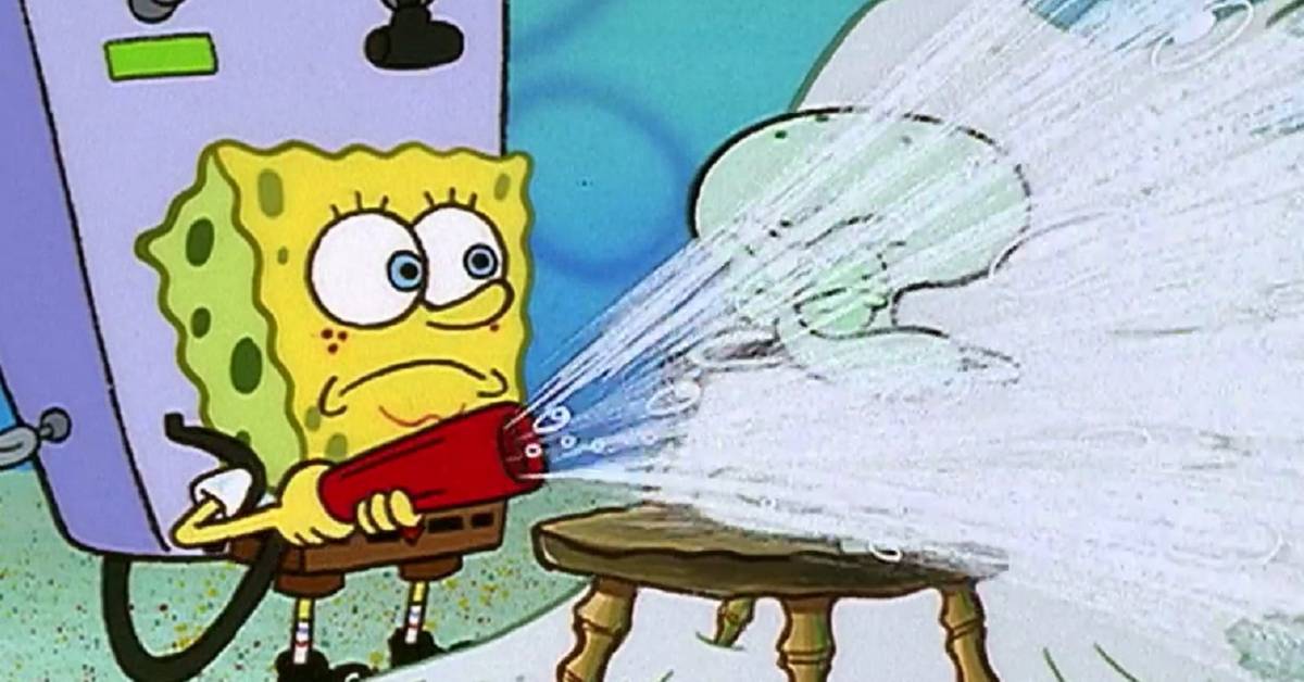 Reef Blower Explode Spongebob Reef Blower Gif
