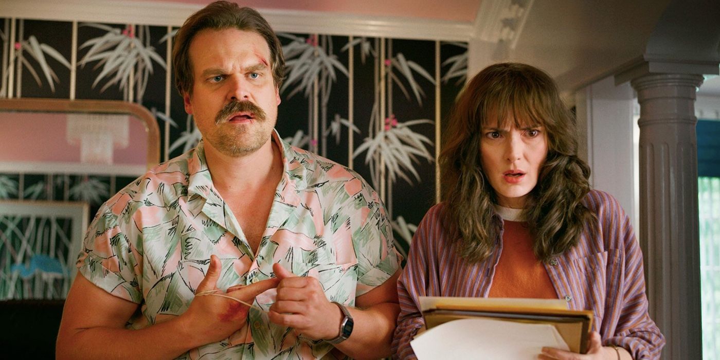 stranger things Jim hopper and Joyce Byers