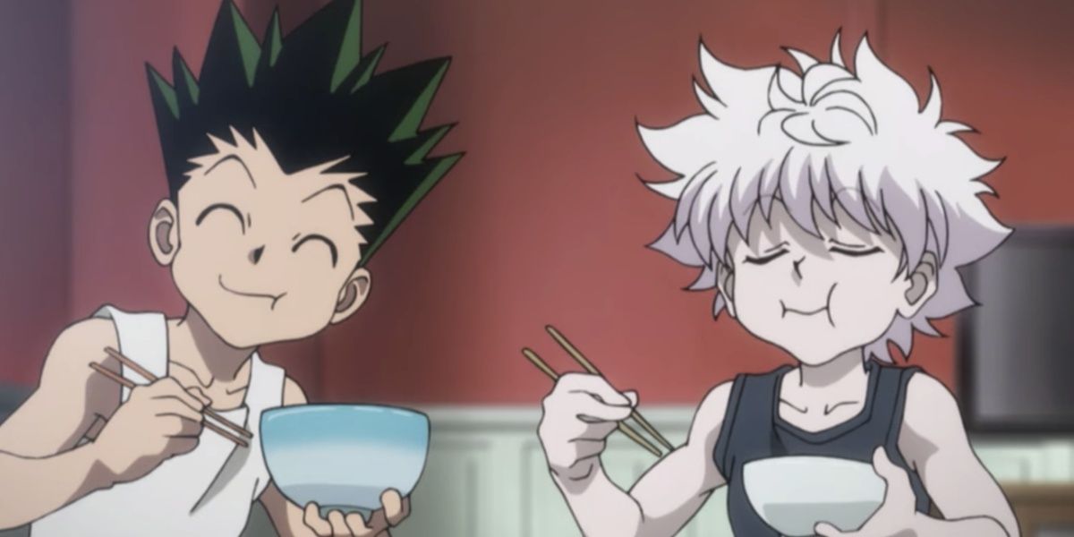 Killua and Gon avoid Hisoka 