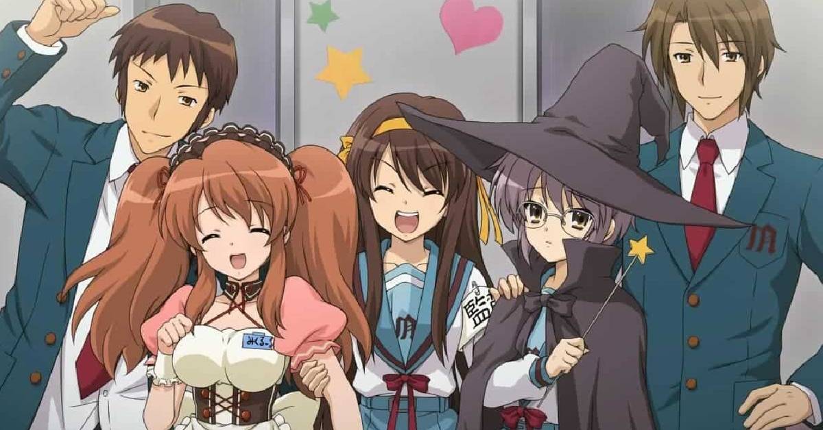 SOS Brigade team from The Melancholy of Haruhi Suzumiya