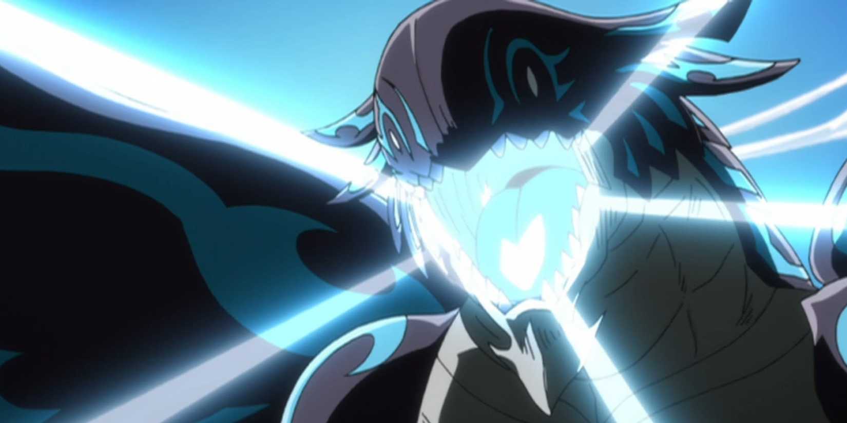 Acnologia charges up for an attack in Fairy Tail.