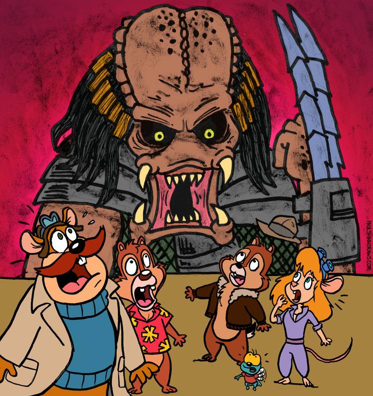 Line it is Drawn: Comic Book Characters Hunted by Predators