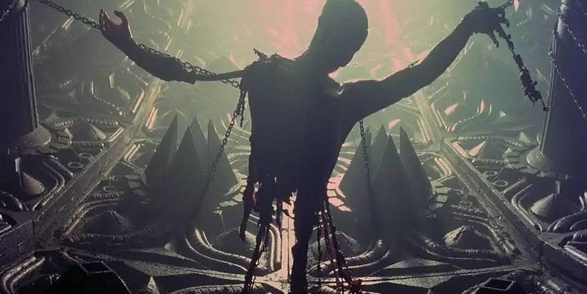 A body suspended in the event of hell of the horizon