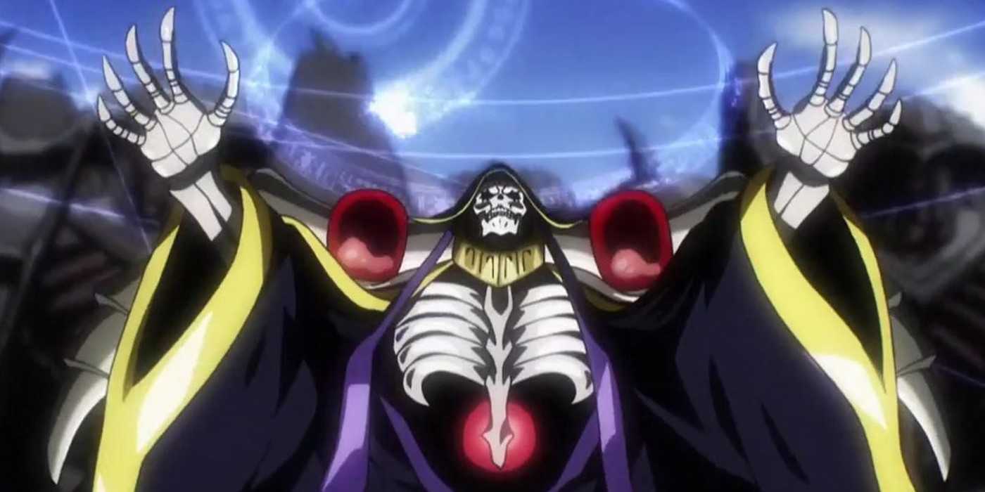 Ainz uses a summoning seal in Overlord.