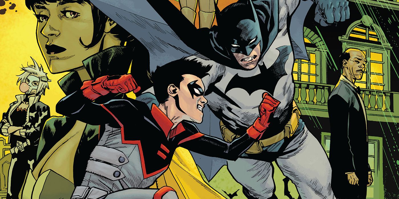 An image of the cover for Batman Vs. Robin by DC Comics, featuring Robin about to battle Batman