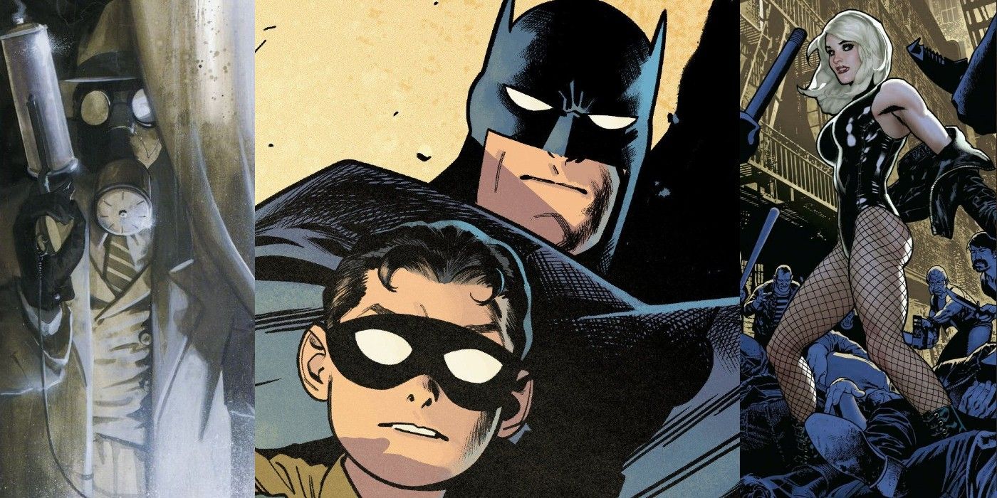 DC Street Level heroes Sandman, Batman, Robin, and Black Canary