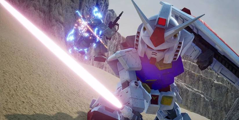 SD Gundam Battle Alliance - close-up of a Gundam