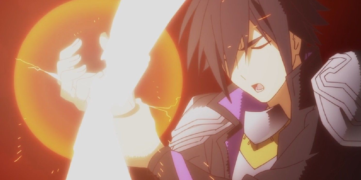Seiya activates a spell in Cautious Hero: The Hero is Overpowered but Overly Cautious.