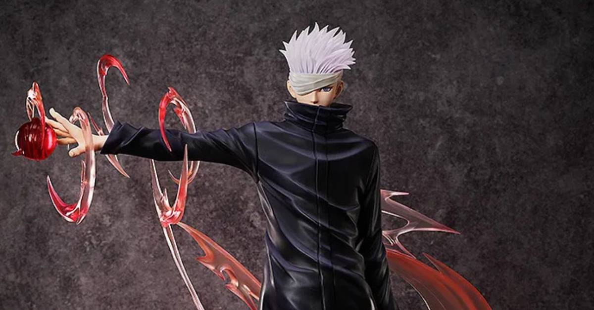 Zhongkaihua Figurine Satoru Gojo Battle Edition – Statue PVC 30 Cm – Effet Spirale Rouge – Collection Anime Pour Bureau Et Décoration