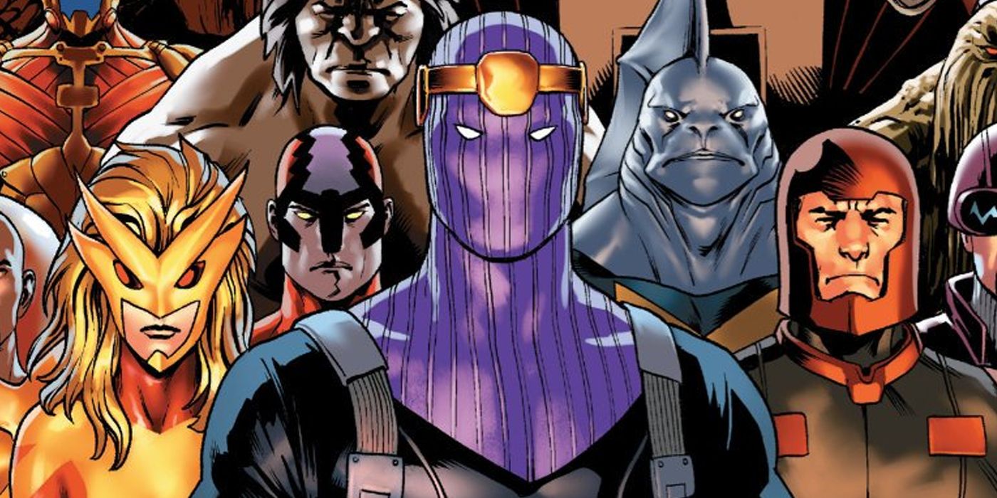 Barão Zemo liderando os Thunderbolts nos quadrinhos da Marvel.