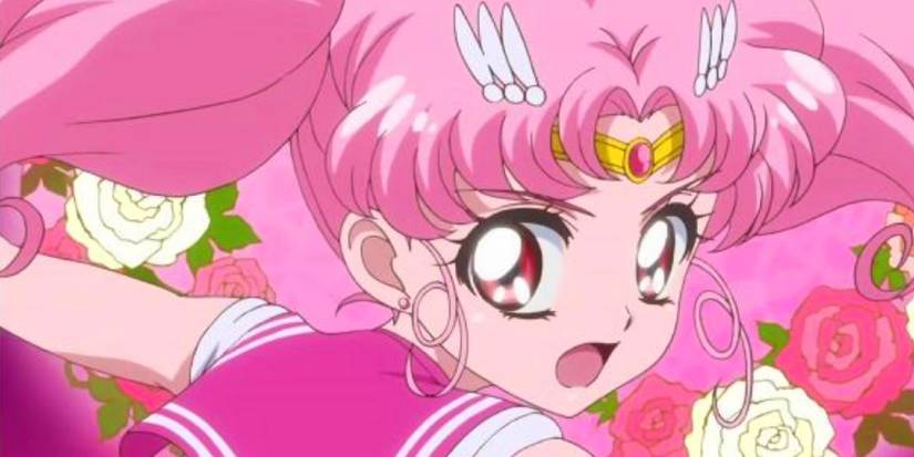 pink dress anime character Original sakura design