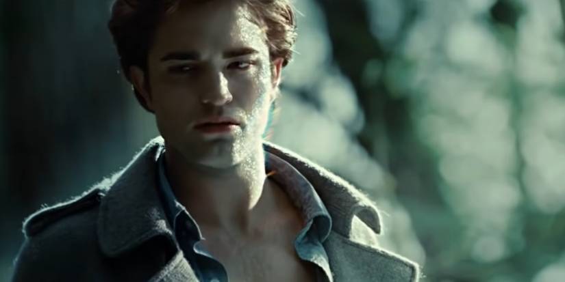 Edward Cullen sparking in the sunlight in Twilight movie.
