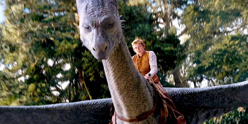 Eragon on Saphira in Eragon