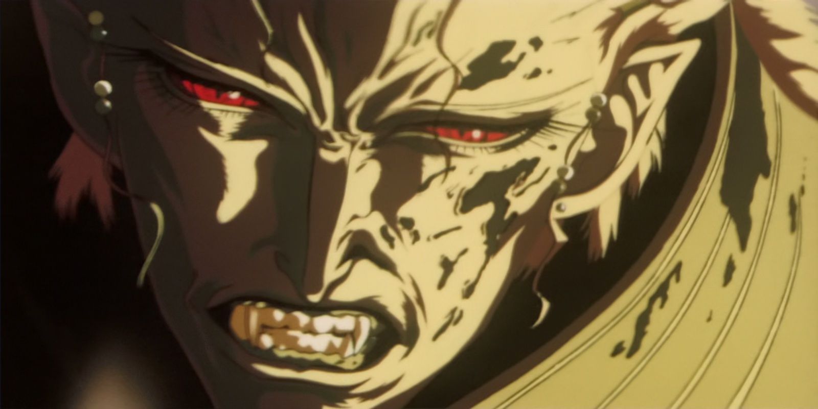 Meier Link burning under the sunlight for Charlotte in Vampire Hunter D: Bloodlust.