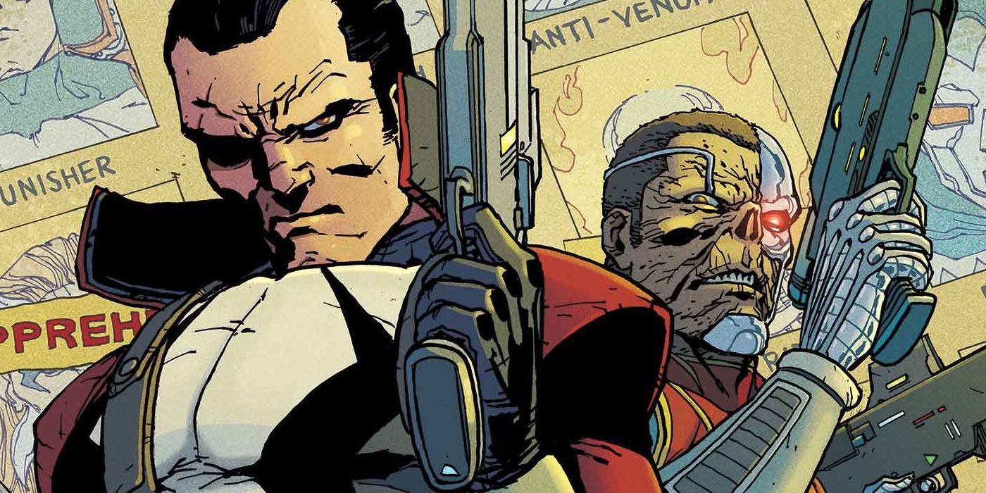 Punisher 2099 and Miles Morales' Deathlok Homage an Iconic X-Men Cover