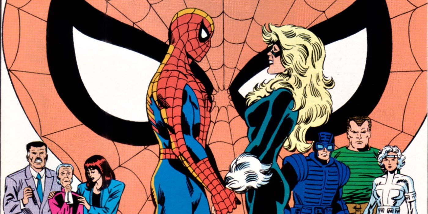 What If Featured a Spider-Man and Black Cat Relationship, image size:1400x700