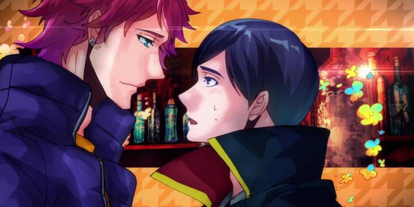 Toyohi and Chiharu look into each other's eyes in This Boy is a Professional Wizard.