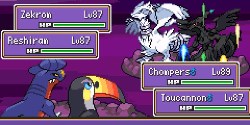 A screenshot shows a Pokémon battle in Pokémon Unbound.