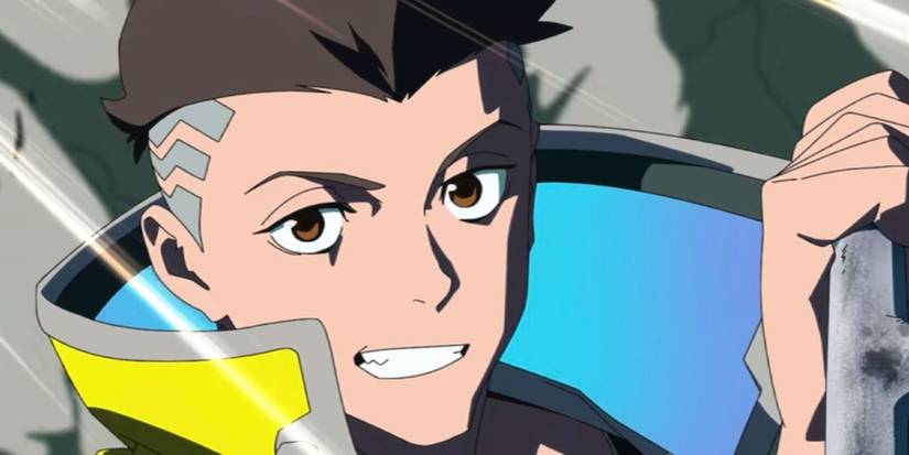 David smiling in Cyberpunk Edgerunners.